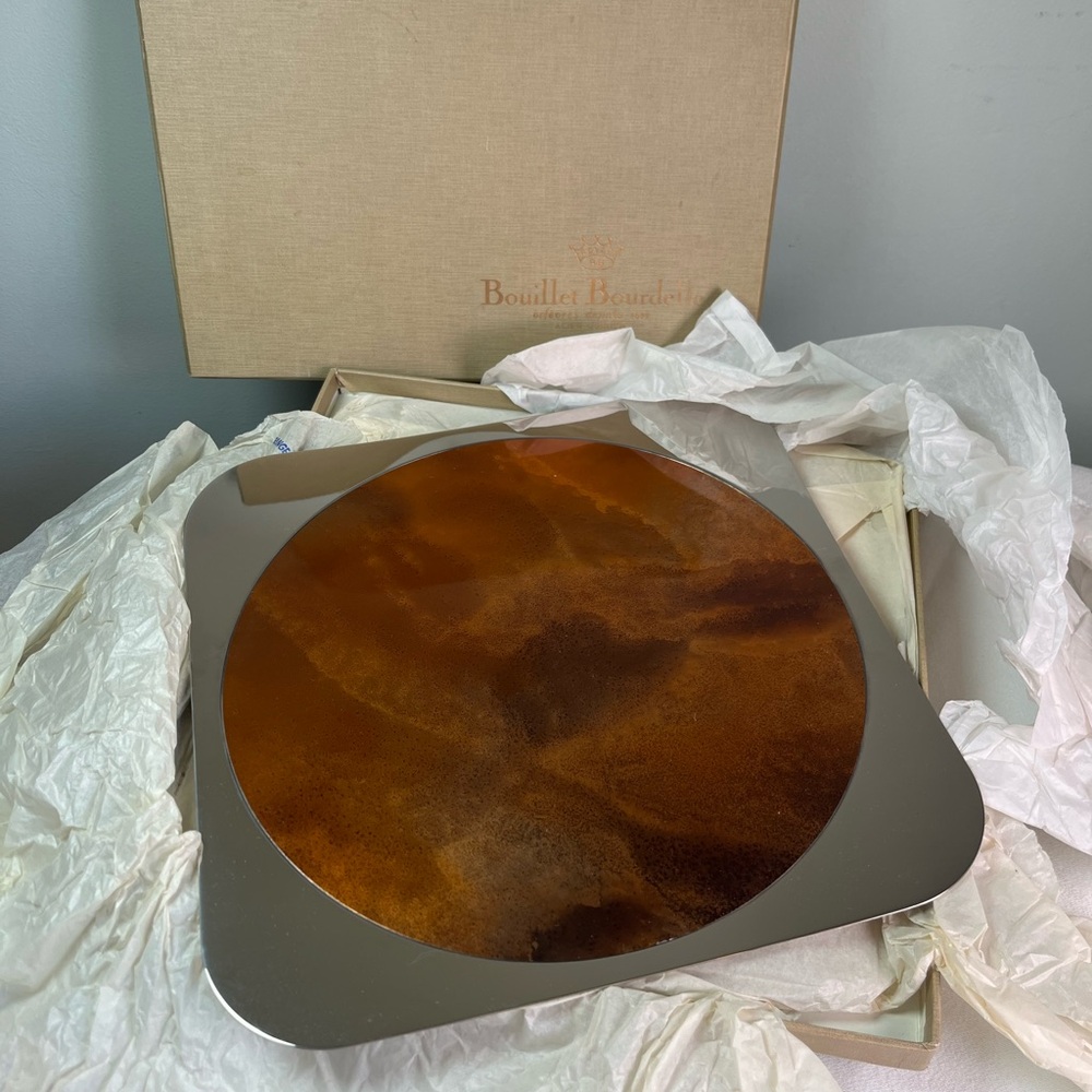 Bouilett Bourdelle Serving Tray NIB Set Of 2 MCM High End Serve wear Bundle 1 - Picture 4 of 10